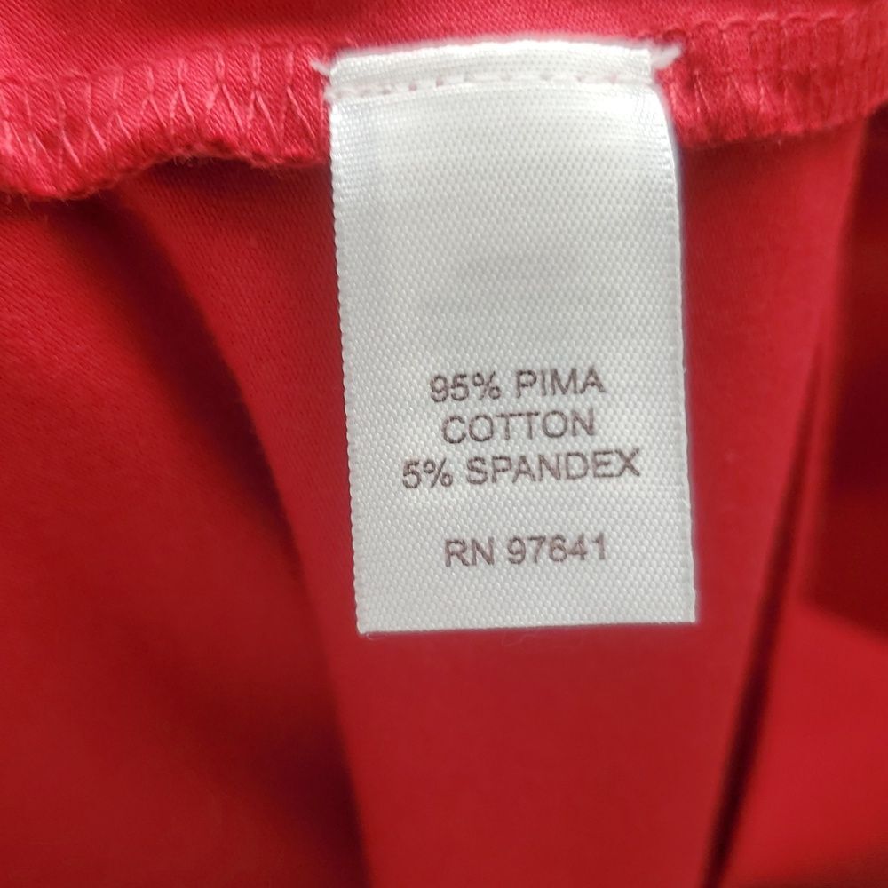 J. Jill Purejill Long Sleeve Stretch Cotton Tee True Red Size Large NWT Pima - Picture 4 of 7